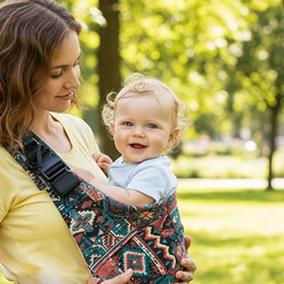 Écharpe de portage bébé 