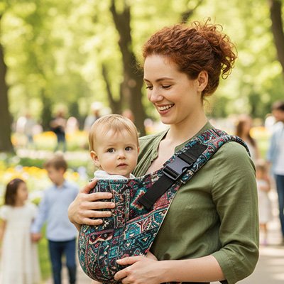 Écharpe de portage bébé 